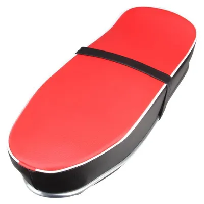 Image de Selle noir rouge pour Kreidler Florett K54 avec réservoir d'oeufs