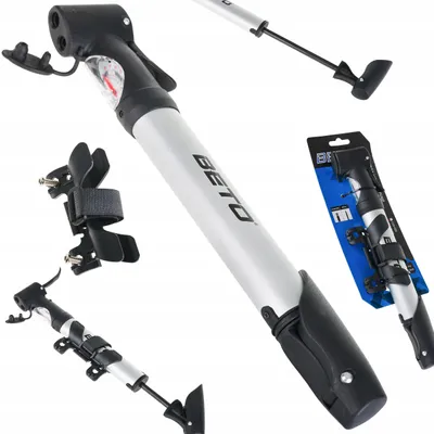 Produktbild von Beto CLD-023G Teleskop-Luftpumpe mit Manometer Aluminium