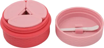 Obrázek produktu pro Silikonové nádobky na krém Přenosné růžové plnitelné silikonové nádobky na make-up pro cestování