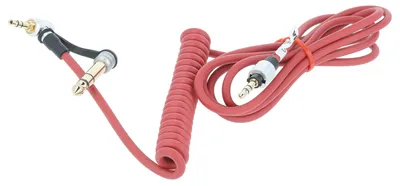 Produktbild von vhbw Audio AUX Kabel kompatibel mit Monster Beats by Dr. Dre Solo 3 Kopfhörer - Audiokabel 3,5mm Klinkenstecker auf 6,3 mm, 150 cm Rot
