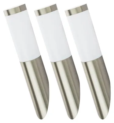 Produktbild von 3er Set Wandlampe, Edelstahl, silber, H 40 cm