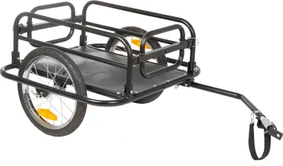 Produktbild von M-Wave Stalwart Carry Fold 2 Fahrradanhänger faltbarer Fahrrad Lastenanhänger bis 40 kg Gepäckanhänger Transport Anhänger