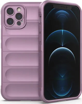 Produktbild von iPhone 12 Pro Hülle, Weich TPU Silikon Stossfest Anti-rutsch Schutzhülle für iPhone 12 Pro Lila