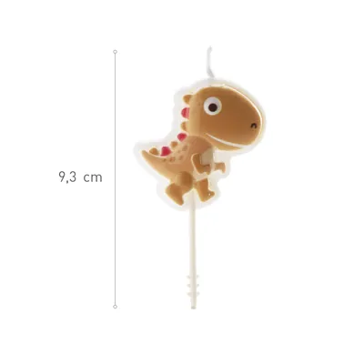 Produktbild von dekora - Geburtstagskerzen Dinosaurier - Set Mit 4 Kerzen Für Kinder