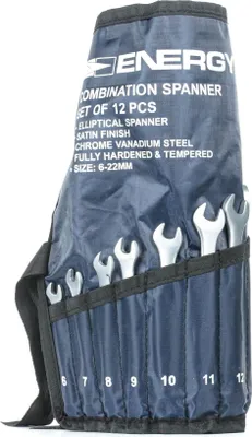 Produktbild von ENERGY Ring-Maulschlüssel-Satz NE01000SK12 Chrom-Vanadium-Stahl