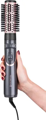 Produktbild von Remington Warmluftbürste rotierend (automatisch) Curl & Straight 3-in-1 Ionen Styler: Volumen, Locken & glatte Styles, 4 Aufsätze (Volumenstyler, Lockenstab, Stylingkonzentrator, Paddlebürste) AS8606