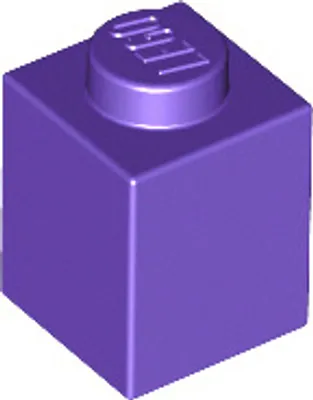 Produktbild von 250 Stück Lego, Teile Nr. 3005 in Dunkellila (Dark Purple)