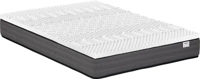 Produktbild von Set aus Taschenfederkernmatratze 160 x 200 cm - Stärke 20 cm + Topper - 7 Zonen - Memory Schaum - Stärke 5 cm - AMBRACIE von YSMÉE