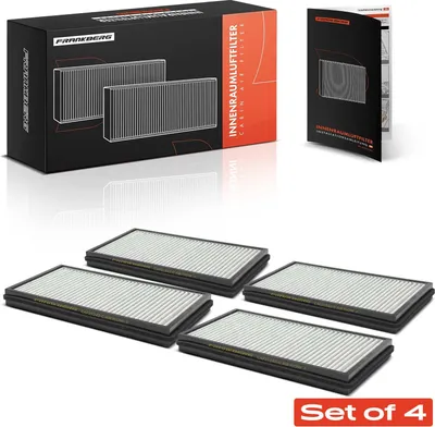 Immagine prodotto di Frankberg 4x filtro aria cabina carbone attivo per BMW Serie 7 E65 E66 E67 730-760 Alpina B7 Rolls