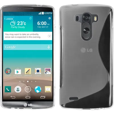 Produktbild von PhoneNatic Case kompatibel mit LG G3 - clear Silikon Hülle S-Style + 2 Schutzfolien