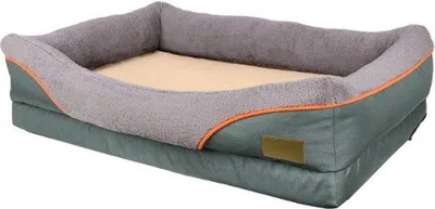 Immagine prodotto di Cuccia per cani - Impermeabile - Cuscini ortopedici per cani - Cuscini per cani di taglia media - Cuscini rimovibili - 105x85x23 cm - Grigio