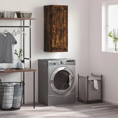 Produktbild von vidaXL Wandschrank Räuchereiche 34,5x34x90 cm Holzwerkstoff