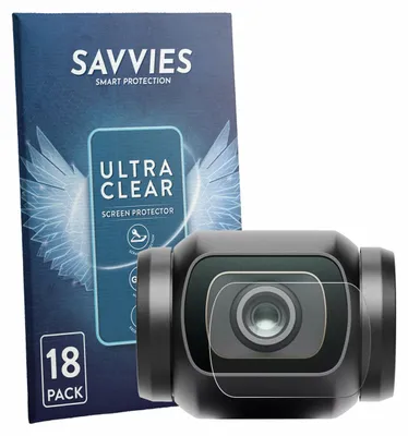 Produktbild von 18x Für DJI Osmo Pocket 4 (Linse) Schutzfolie Savvies Displayschutz Display Schutz Folie Klar Transparent