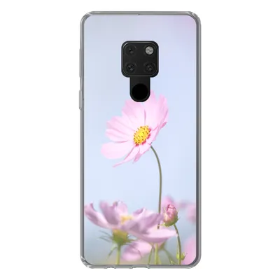 Produktbild von MuchoWow® Handyhülle Schutzhülle Hülle für Huawei P40 Lite Blumen - Rosa - Draußen - Natur Silikon Softcase Handy Hülle - Handy