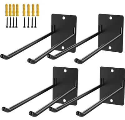 Immagine prodotto di Set di 4 ganci da parete per garage, ideali per attrezzi da giardino