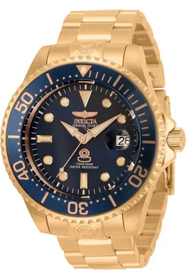 Obrázok produktu pre Invicta Grand Diver 33316 Pánske Hodinky - Automatický Hnací Mechanizmus - Nerezová Oceľ s Modrým Ciferníkom - 47 mm