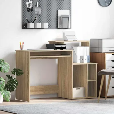 Productafbeelding van Maison Exclusive - Bureau Sonoma-eikenhout, 120,5 x 44 x 88,5 cm, houtvezel