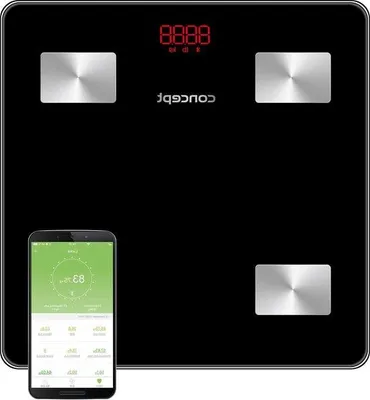Imagen del producto de Báscula digital de análisis corporal con aplicación y Bluetooth, con capacidad de hasta 180 kg