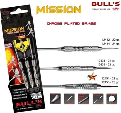 Produktbild von Bulls 3 Steeldart Mission Brass 24g