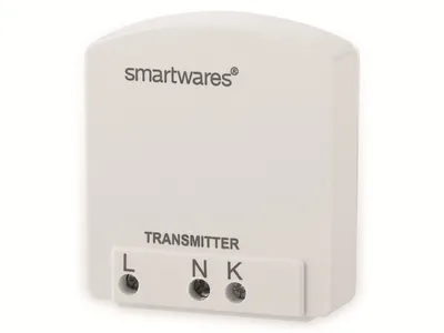 Obrázok produktu pre Smartwares SH4-90156, Bezdrôtový, RF Wireless, Biela, 1 kanály/kanálov, Vstavaný, 433.92 MHz
