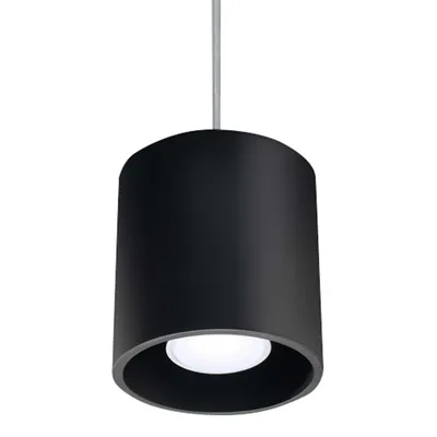 Image de Lampe suspendue ORBIS 1 noir 1xGU10 10W aluminium 110x10x10cm Sollux Lighting