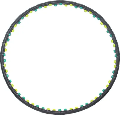Produktbild von Jinpoli CHARCOAL Hula Hoop Reifen mit Magneten Massagenoppen Bauchtrainer 110 cm 1,25 kg