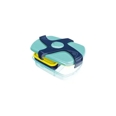 Produktbild von Maped 870017, Brotdose, Kind, Blau, Transparent, ABS, Polypropylen (PP), Silikon, Einfarbig, Rechteckig