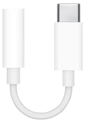 Image de Adaptateur Apple USB-C vers prise audio jack 3,5 mm (AUX) - Blanc