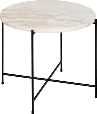 Produktbild von AC Design Avila, Beistelltisch, Rundform, 4 Bein(e), Weiß