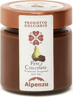 Produktbild von Prodotto Dolciario Pere e Cioccolato, Aufstrich Birne und Schokolade, 270g, Alpenzu