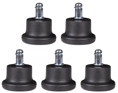 Produktbild von Bodengleiter >SPM1.915< (5stk) für Bürostühle, Schwarz, 100 % Polyurethan - 5x5cm (HxD)