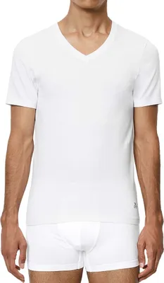 Produktbild von Marc O'Polo V Neck Top 2P Essentials Organic Baumwolle Stretch L Weiß/White