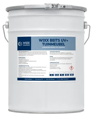 Productafbeelding van Wixx Tuinmeubelbeits UV+ - Zwart - 2,5L
