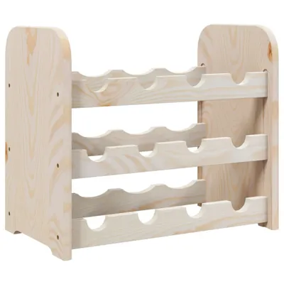 Produktbild von vidaXL Weinregal 43x25x37 cm Massivholz Kiefer