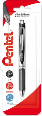 Produktbild von Pióro kulkowe 0,7 mm EnerGel BL77 czarne 1 szt.