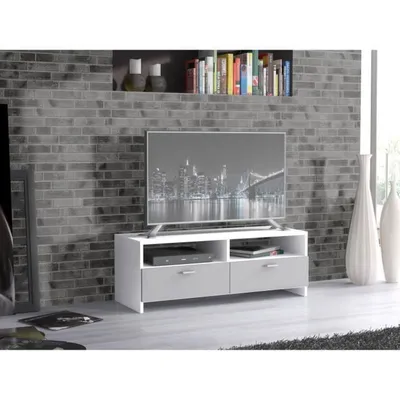 Obrázek produktu pro TV skříňka bílá a matná šedá - 95 x 36 x 34,5 cm