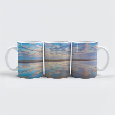 Produktbild von raxxa Premium-Tasse "Nordsee Strand im Sonnenaufgang"