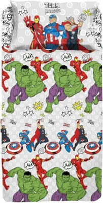 Produktbild von Avengers Team Einzelbettwäsche-Set