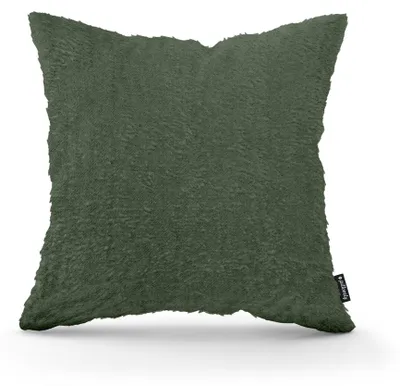 Immagine prodotto di Cuscino decorativo in peluche, colore grigio-verde, 45 x 45 cm