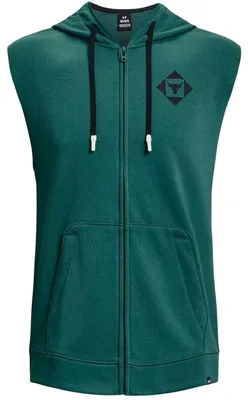 Produktbild von Under Armour - "Project Rock" Kapuzenpullover für Herren, mit Kapuze, Ärmellos GT40777 (S) (Grün)