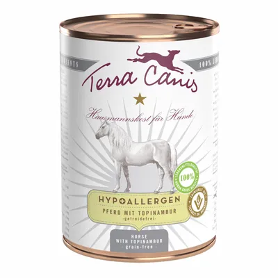 Image de Terra Canis Hypoallergénique Cheval 6 x 400 g