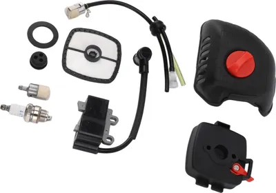 Image de Filtre à air pour tondeuse -Kit de couverture Nettoyeur en aluminium Z�� Bougie d'extrémité Z�� Bobine d'extrémité pour A411000130 A411000131 TC210 EB212 GT225 ES210