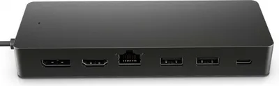 Zdjęcie produktu dla HP Uniwersalny koncentrator wieloportowy USB-C, Dokujący, USB 3.2 Gen 2 (3.1 Gen 2) Type-C, Czarny, Black, DisplayPort, HDMI, RJ-45, USB 3.2 Gen 1 (3.1 Gen 1) Type-A, USB 3.2 Gen 1 (3.1 Gen 1) Type-C, Chiny