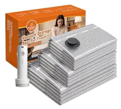 Zdjęcie produktu dla Worki próżniowe do przechowywania ubrań kompresyjne pompa elektryczna USB 9