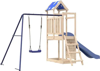Produktbild von vidaXL Spielturm Massivholz Kiefer