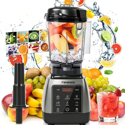 Produktbild von FATABETA- Standmixer 2000 Watt mit Touchpanel, Hochleitungsmixer, 2L - 9 Geschwindigkeitsstufen, max. 24.000 U/min, Pulsfunktion, Timer, 5 Programme