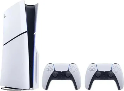 Produktbild von Sony Interactive Entertainment Playstation 5 Slim, PlayStation 5, Schwarz, Weiß, 16384 MB, GDDR6, 448 GB/s, AMD
