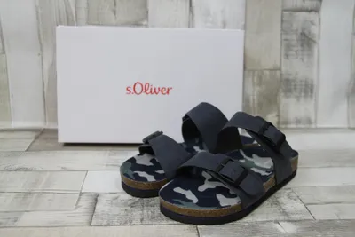 Produktbild von s.Oliver Kinder Oantolette dunkeblau mit zwei Schnallen 32