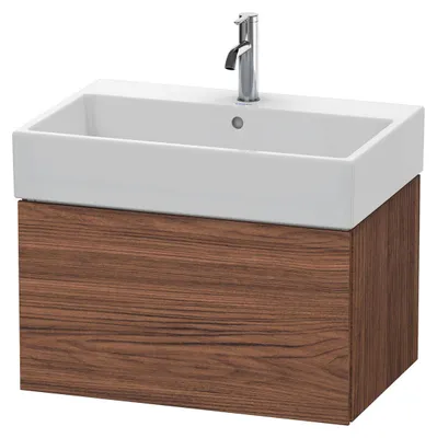 Produktbild von Waschtischunterbau L-CUBE 394x684x459mm nussbaum dunkel nussbaum dunkel
