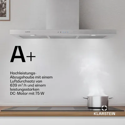 Produktbild von Limelight Dunstabzugshaube 90cm Wandhaube 600m³/h Edelstahl